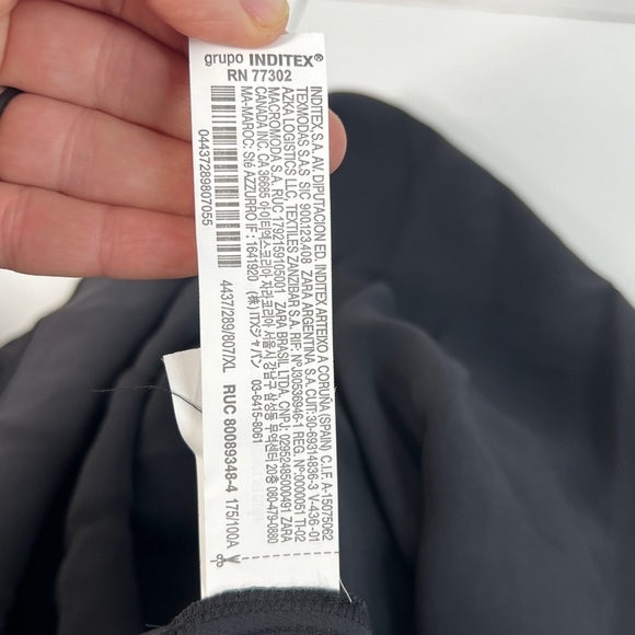 NWT ZARA Flowy Midi Dress Longsleeve XL Anthracite Grey - Picture 8 of 15